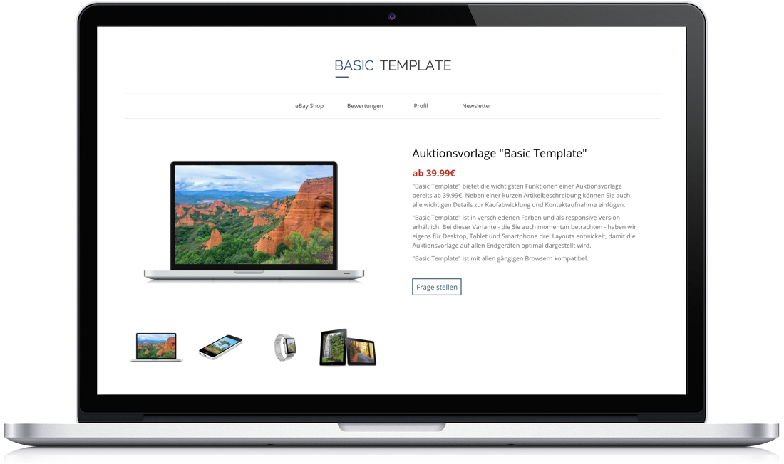 Basic eBay Listing Template Pixelsafari e Commerce Solutions