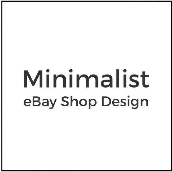 Minimalist ebay shop logo